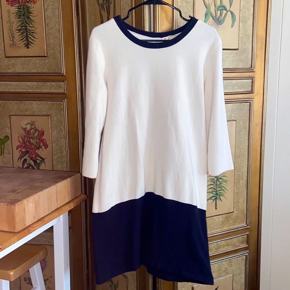 Banana Republic Colorblock MIDI Sweater Dress Size Large